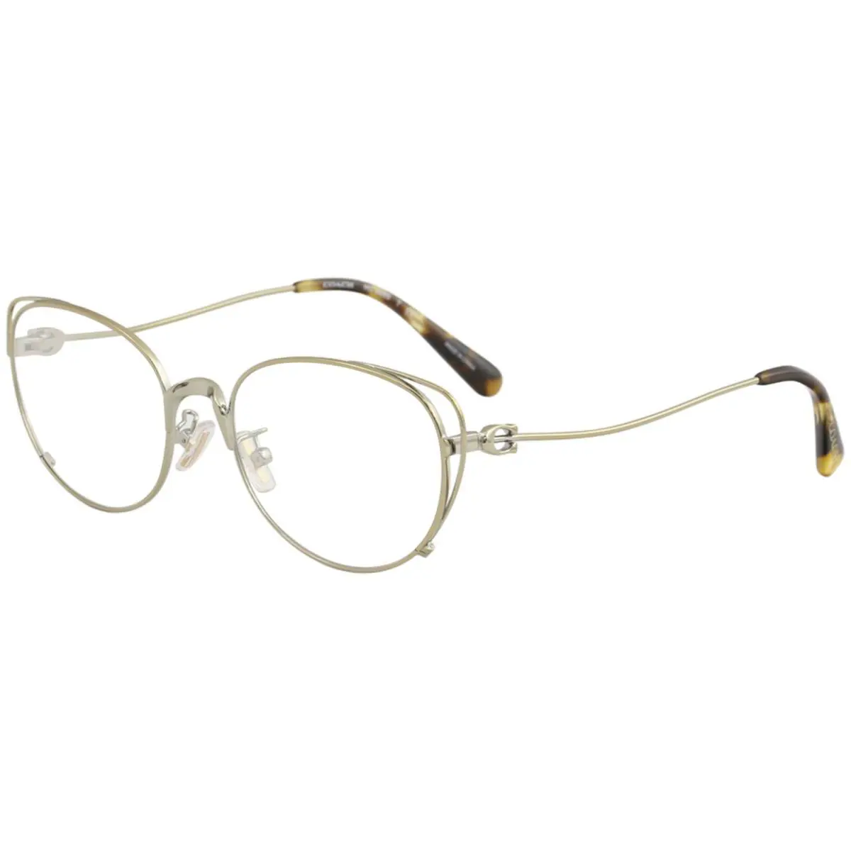 Coach Eyeglasses HC5095 HC/5095 9005 Light Gold Full Rim Optical Frame 54mm