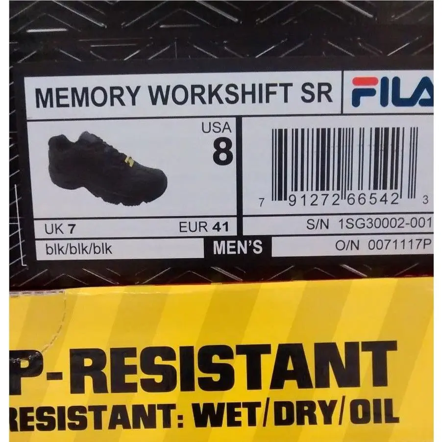 Fila shoes - MEMORY WORKSHIFT-M - MEMORY - Black 0