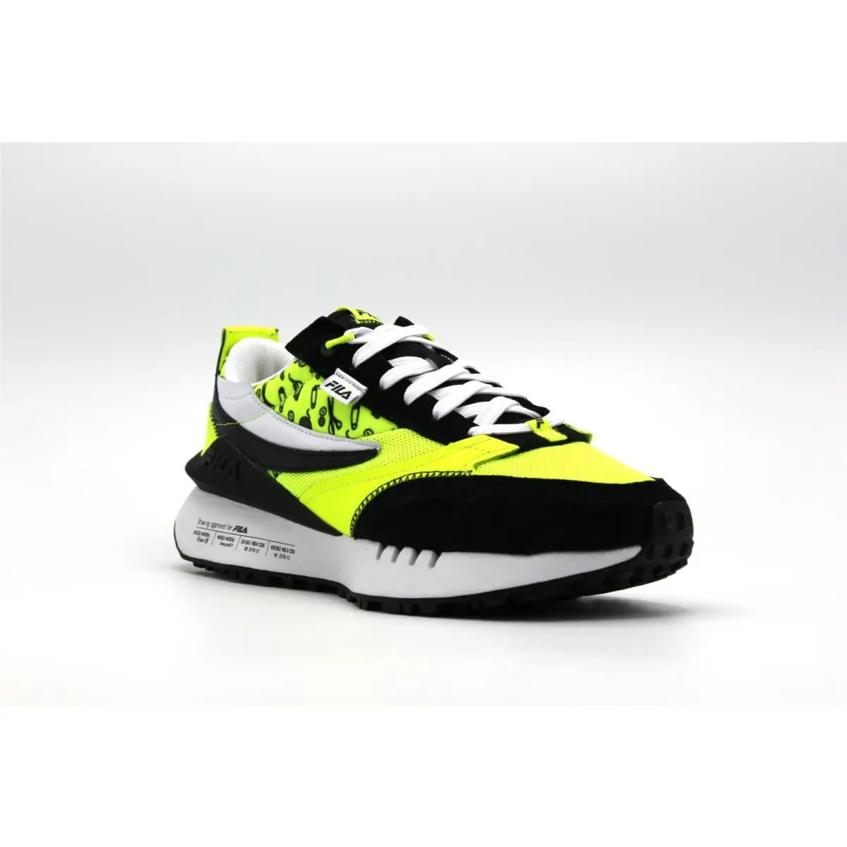 Fila shoes - FILA RENNO N GENERATION - RENNO GENERATION - Black AND LIME GREEN 0