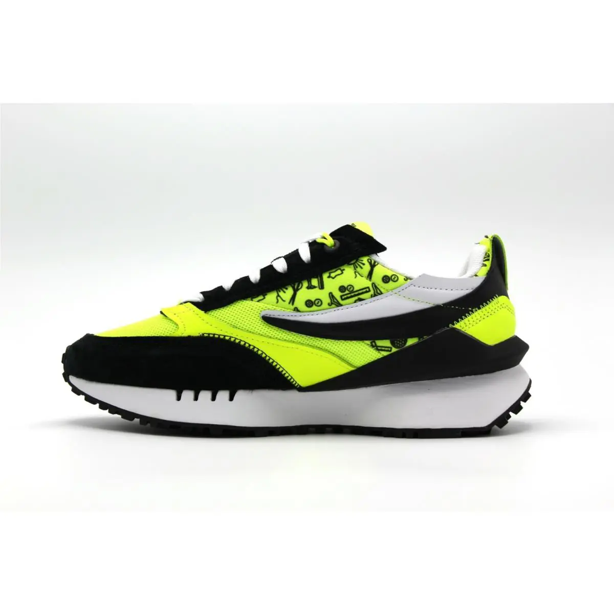 Fila shoes - FILA RENNO N GENERATION - RENNO GENERATION - Black AND LIME GREEN 2