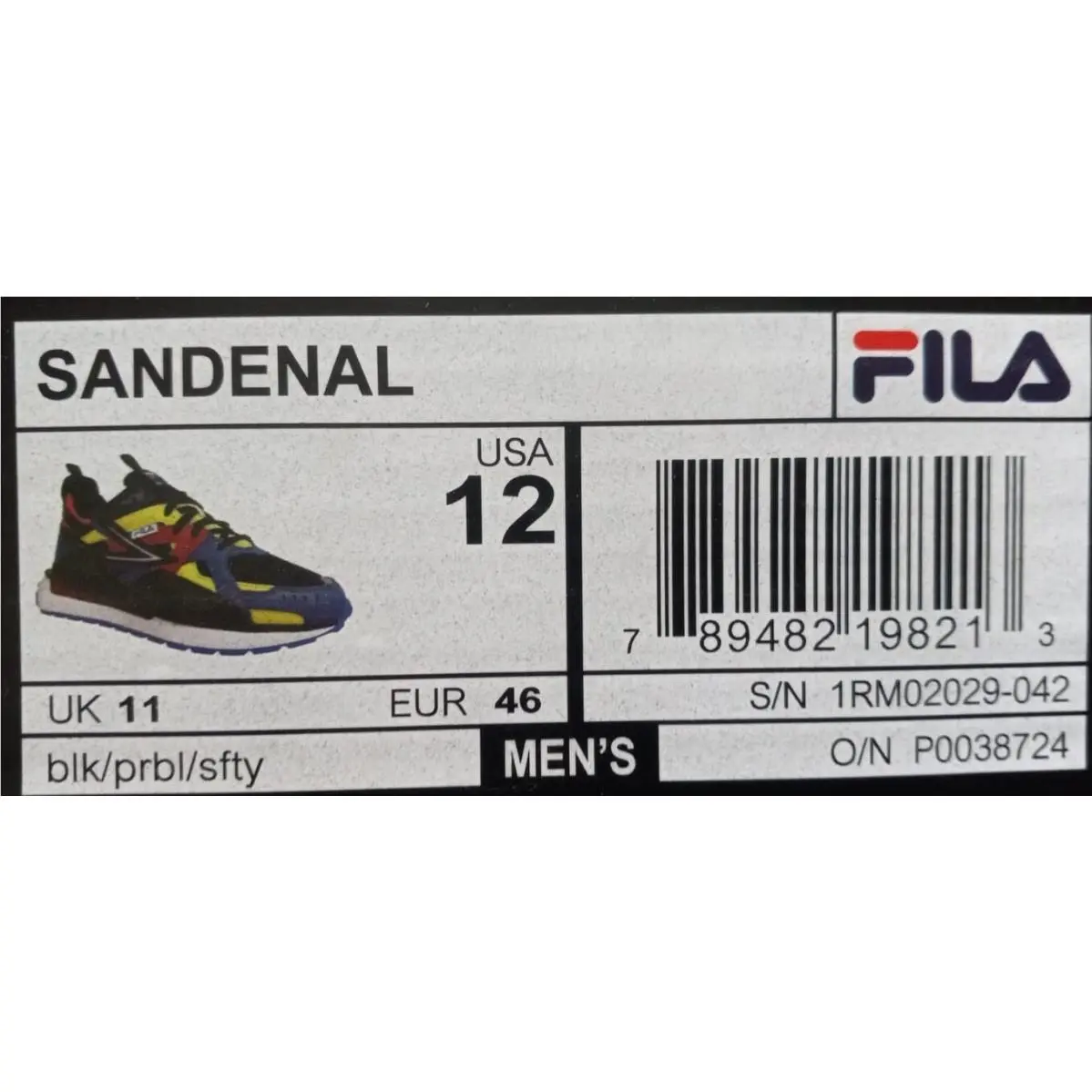 Fila shoes - 1RM02029042 - 1RM02029042 - Blk/prbl/sfty 12