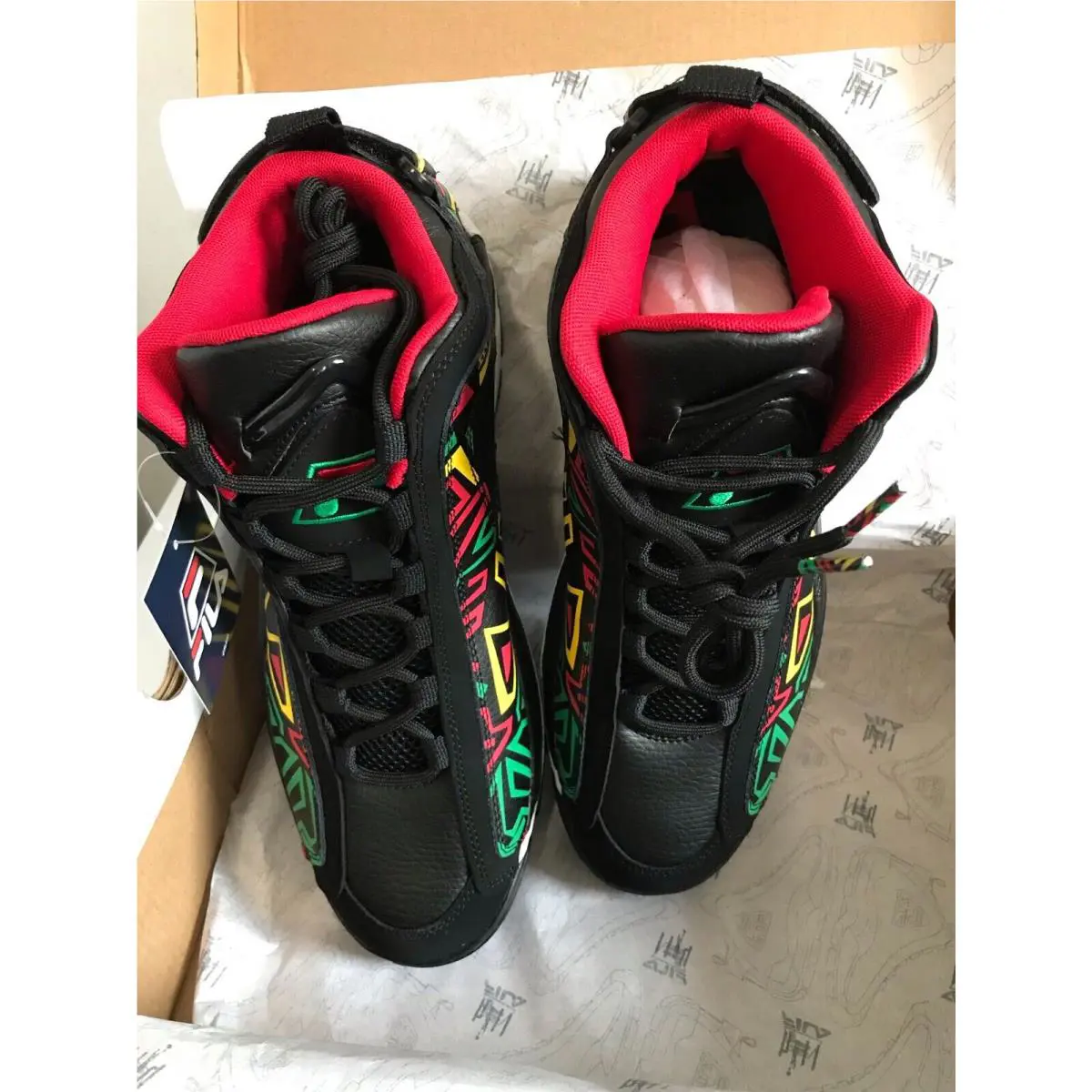 Fila shoes - FILA GRANT HILL 2 - GRANT HILL - 1BM01260-041 - BLACK / JELLY BEAN / LEMON 8