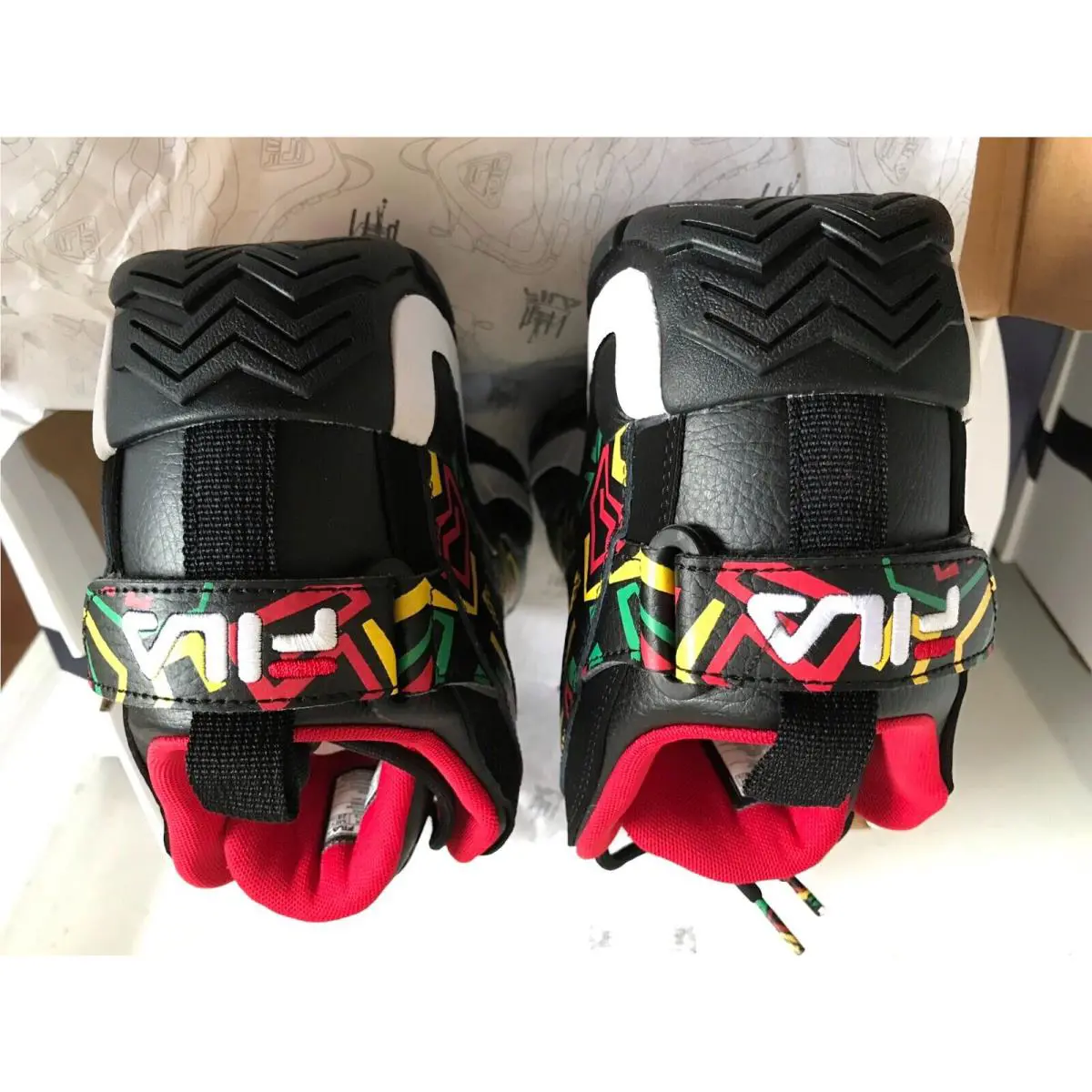Fila shoes - FILA GRANT HILL 2 - GRANT HILL - 1BM01260-041 - BLACK / JELLY BEAN / LEMON 9