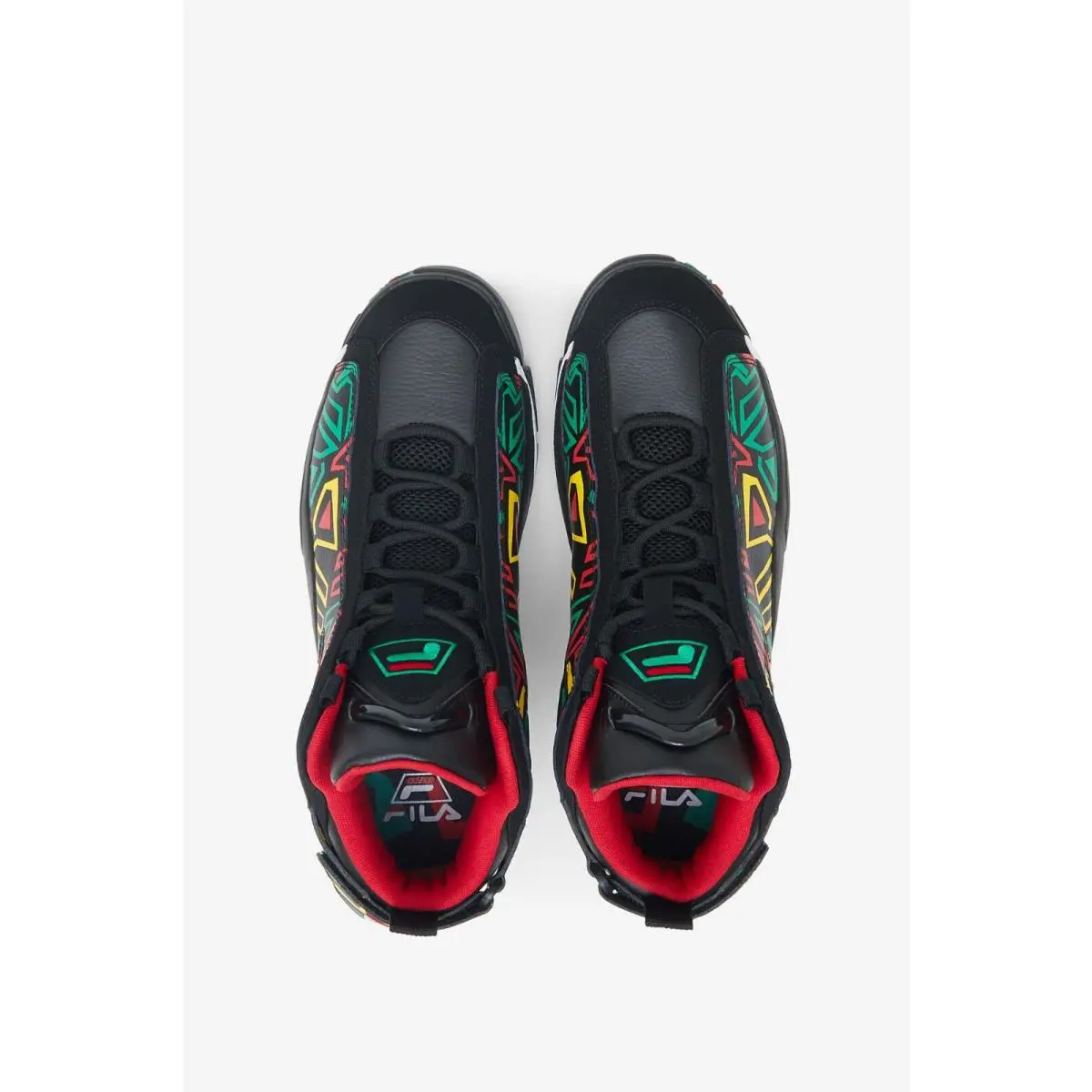 Fila shoes - FILA GRANT HILL 2 - GRANT HILL - 1BM01260-041 - BLACK / JELLY BEAN / LEMON 15