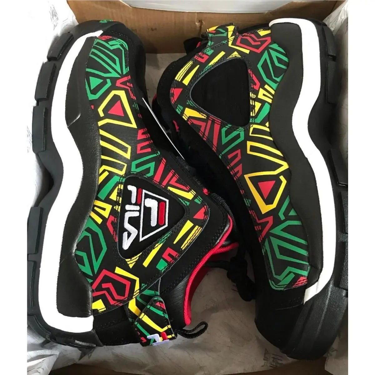 Fila shoes - FILA GRANT HILL 2 - GRANT HILL - 1BM01260-041 - BLACK / JELLY BEAN / LEMON 7