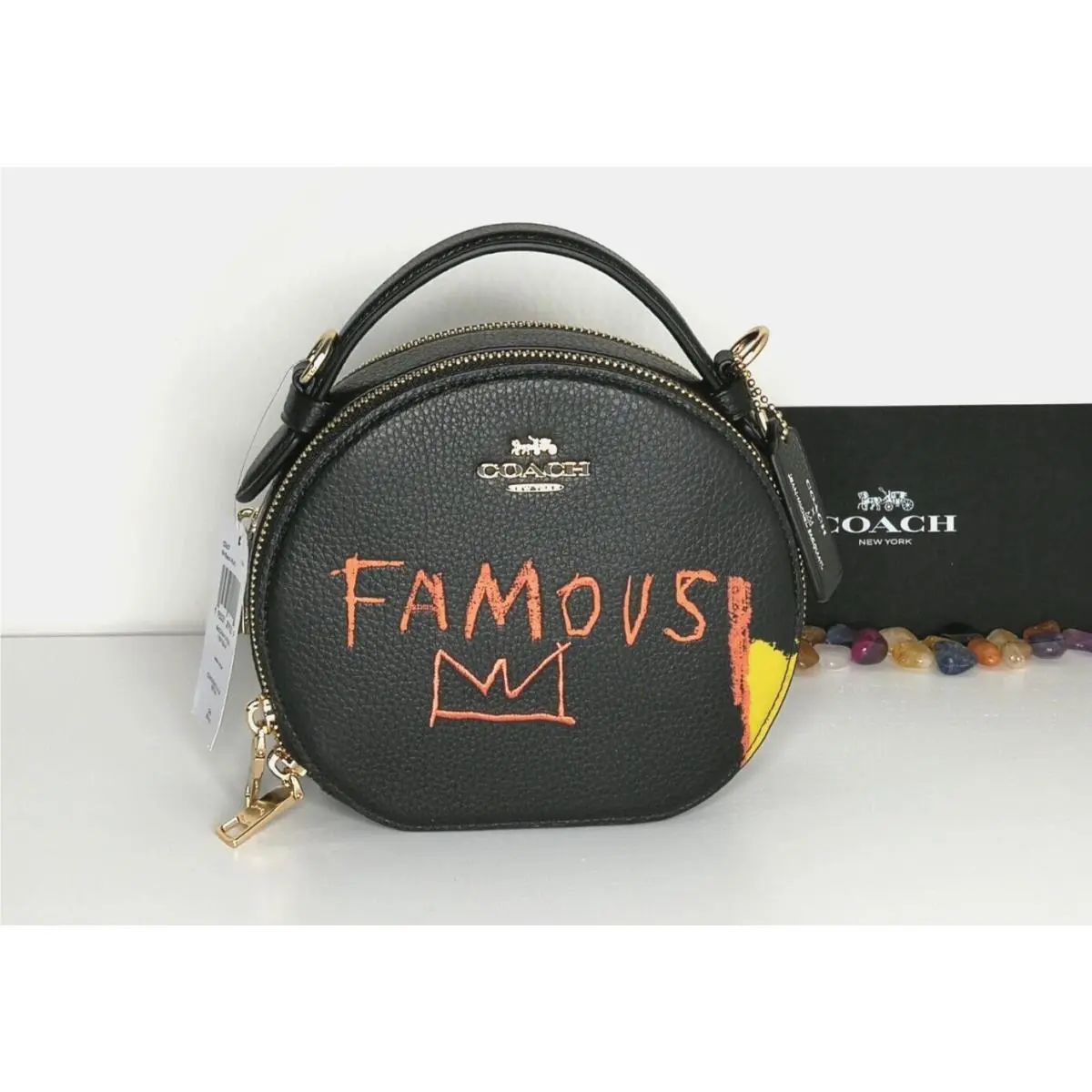 Coach X Jean Michel Basquiat Canteen Crossbody Handbag Shoulder Bag C5657