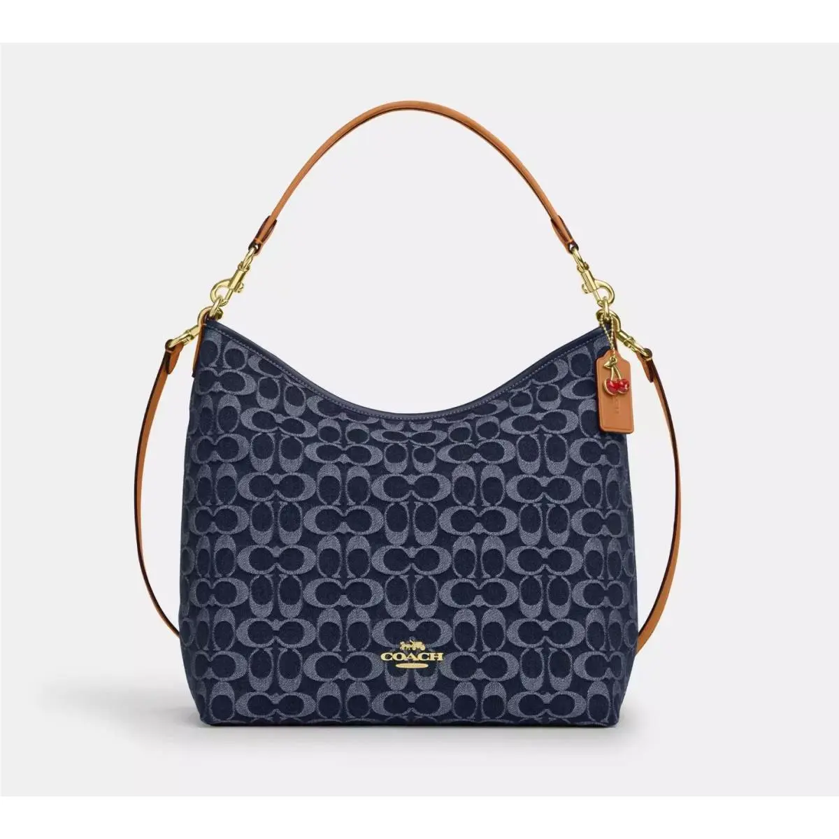 Coach Laurel Large Shoulder Bag In Signature Denim CY697 Last One