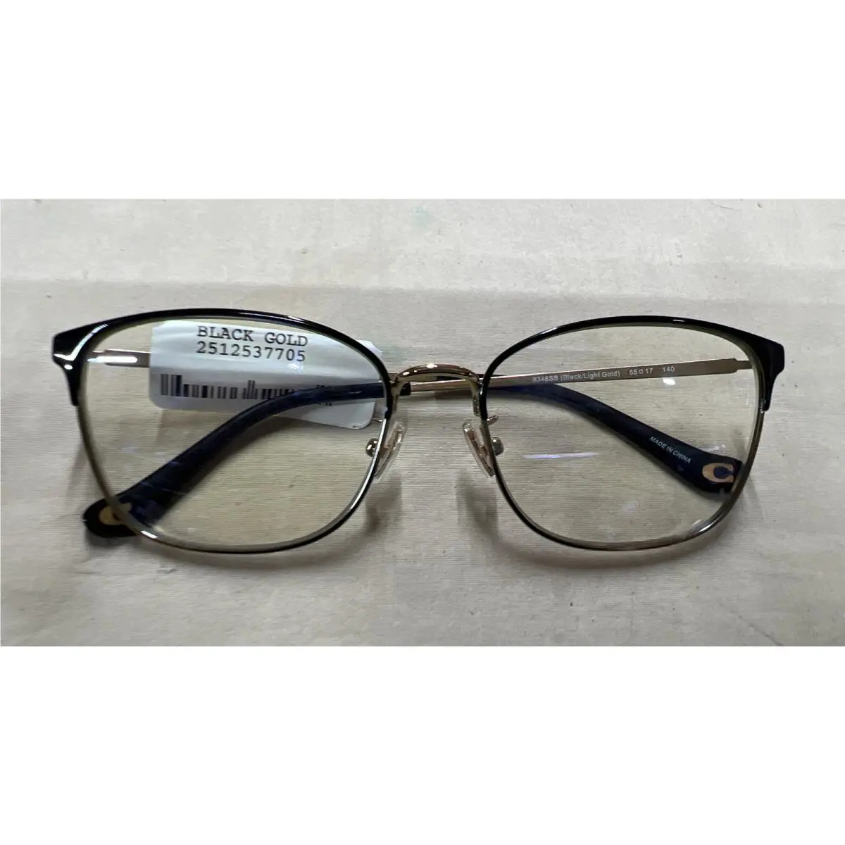 HC5135 Black/gold Womens Eyeglasses Frame 55-17-140 by Coach