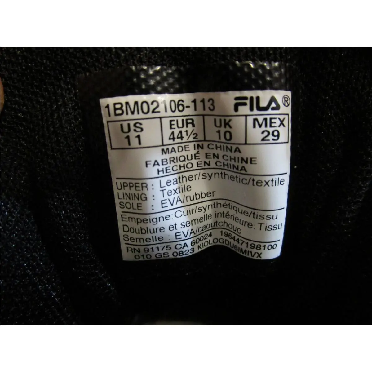 Fila shoes - FILA MB - 1BM02106-113 - White/Black/Red 5