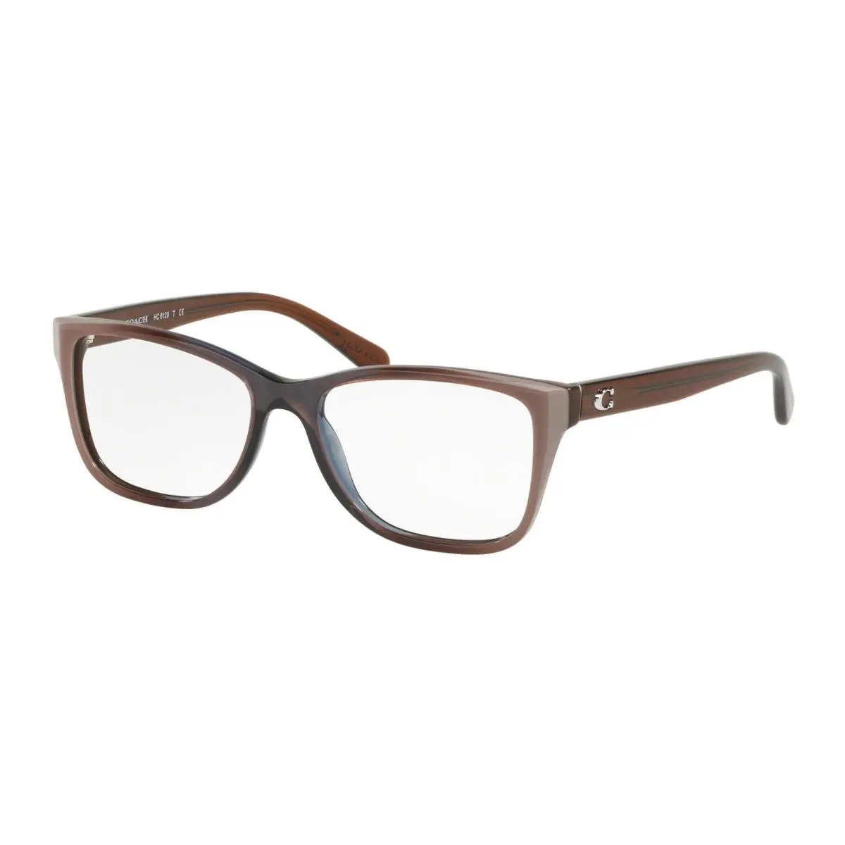 HC6129 5534 Taupe Laminate Rectangle Women`s 52-16-140 Eyeglasses by Coach