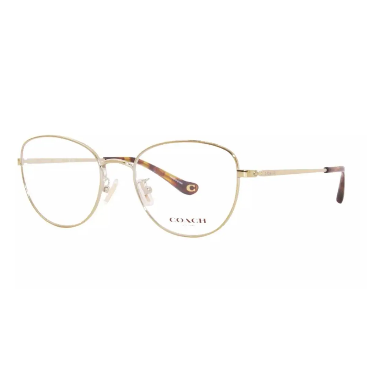 HC 5137 9005 Shiny Light Gold Frame Eyeglasses W/case 53MM by Coach