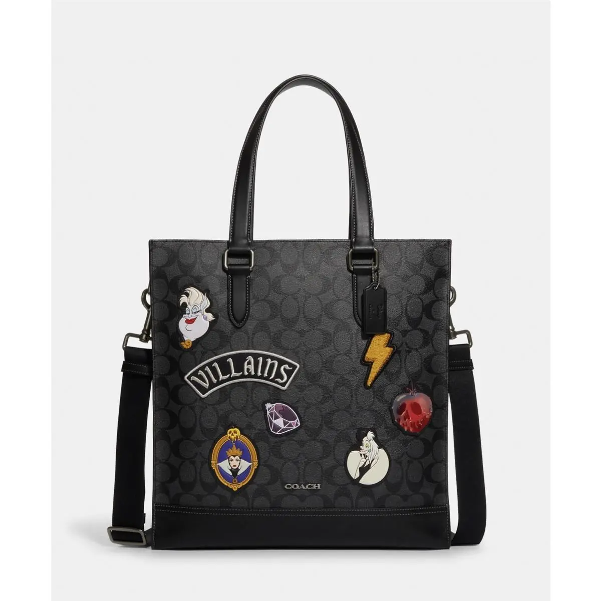 Coach Disney X Coach Graham Structured Tote In Signature Canvas with Patches