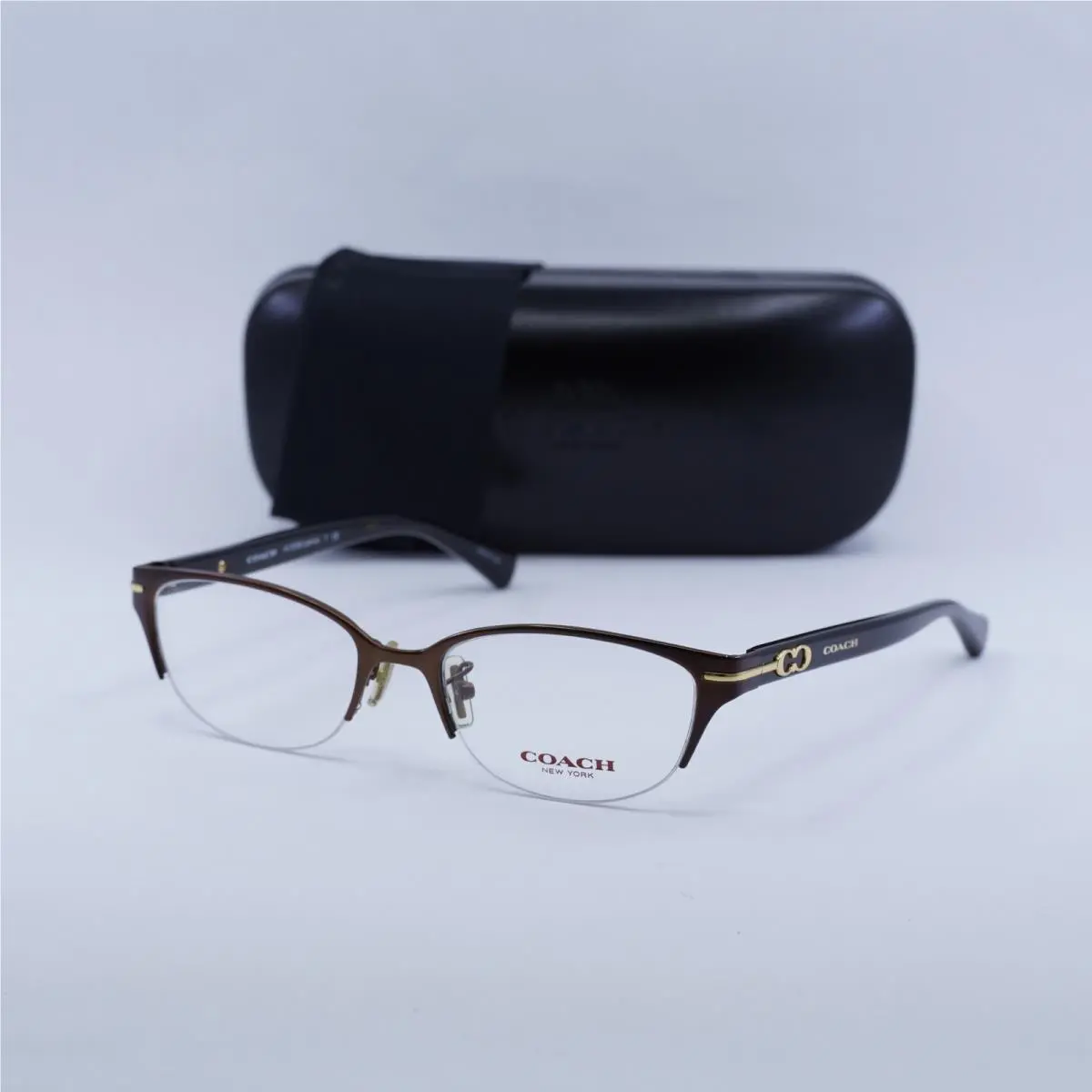 Coach HC5058 9199 Satin Dark Brown/dark Havana 49mm Eyeglasses
