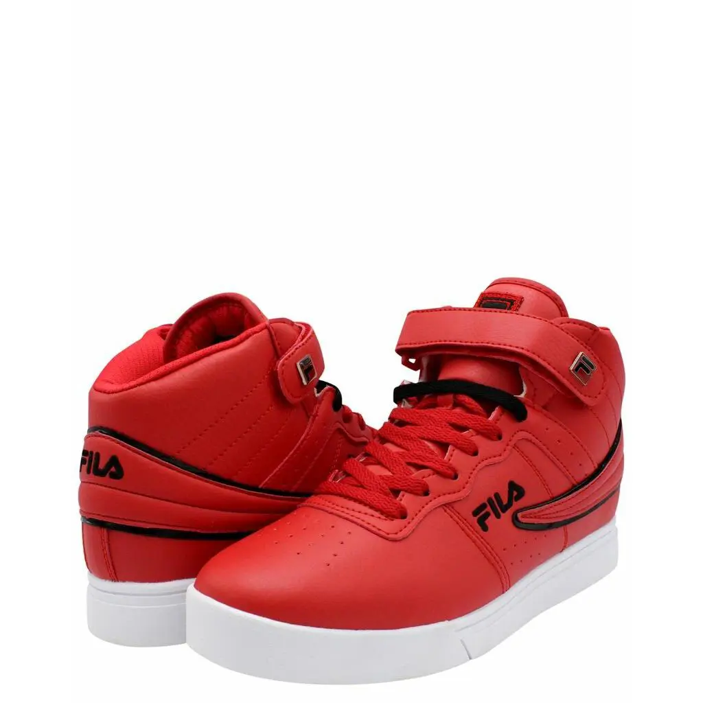 Fila Vulc 13 MP Double Layer Flag Mid Sports Sneakers Men Shoes Red Size 11 - Fila Red/Black/White - 1CM00487-602