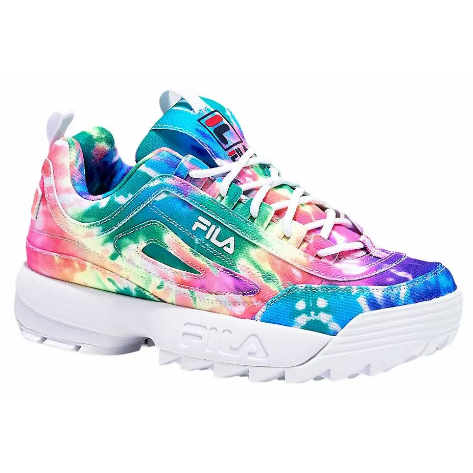 Fila Disruptor II 2 Women`s Sneakers Tie Dye Sz 7 US / 38 Eur / 4.5 UK - White Multi / Tie Dye