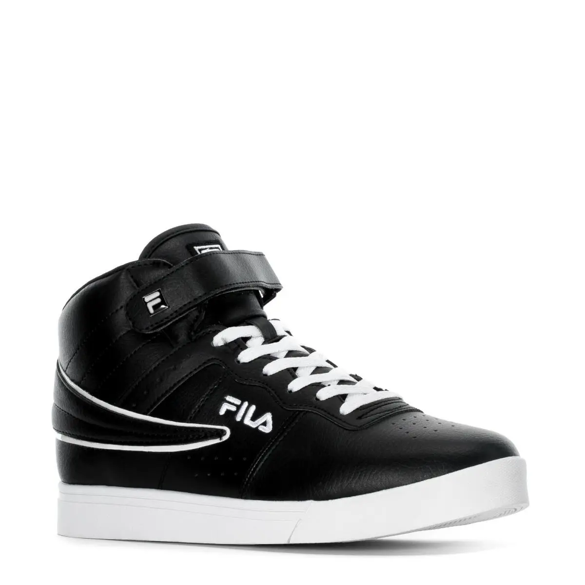 Fila Vulc 13 MP Double Layer Flag Mid Sport Sneakers Men Shoes Black Size 11 - Black/Castlerock/Black