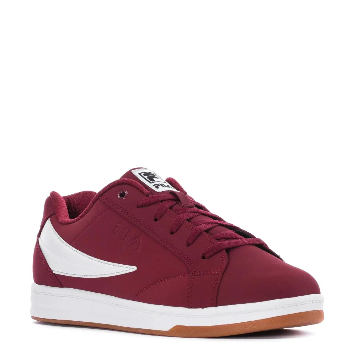 Fila Citay Court Low Trainers Sports Sneakers Men Shoes Wine/white Size 8.5