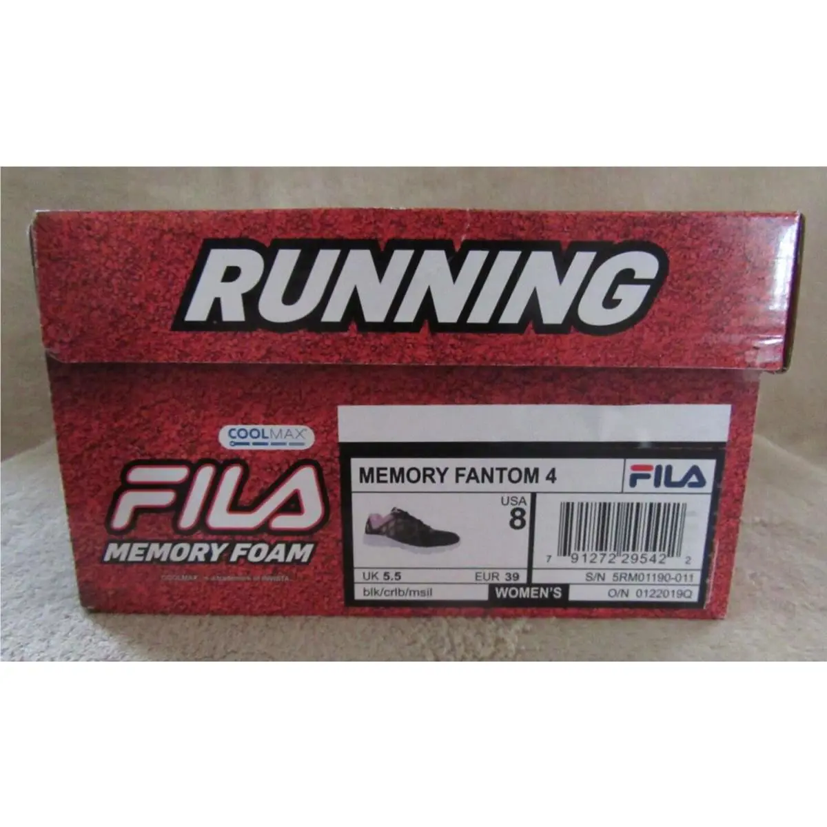 Fila shoes - Fila Memory Fantom 4 - Memory Fantom - Black & Pink (UPC: 791272295422) 7