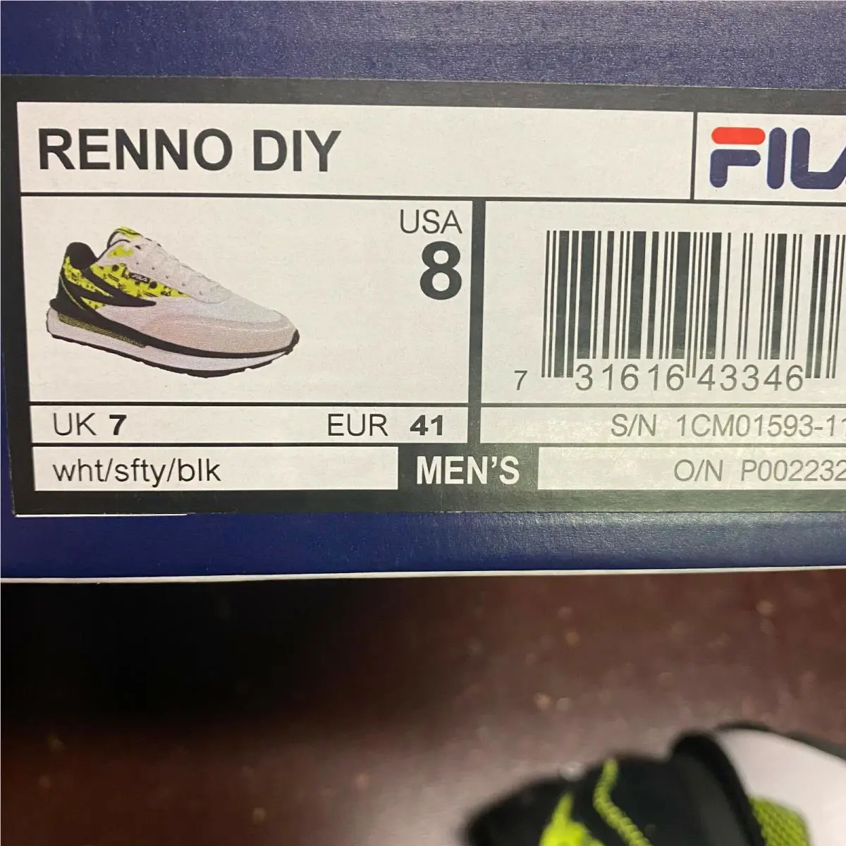 Fila shoes - Fila Renno Diy - Renno Diy - 1CM01593-115 - White, Black (UPC: 731616433462) 3