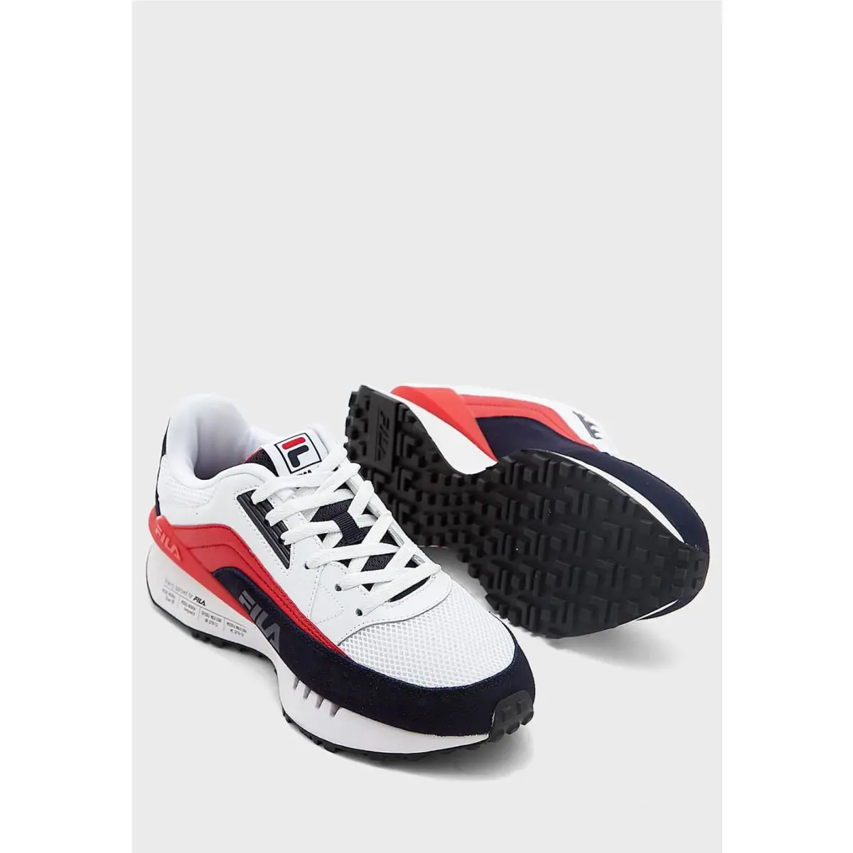 Fila shoes - WHITE/BLACK/RED 8