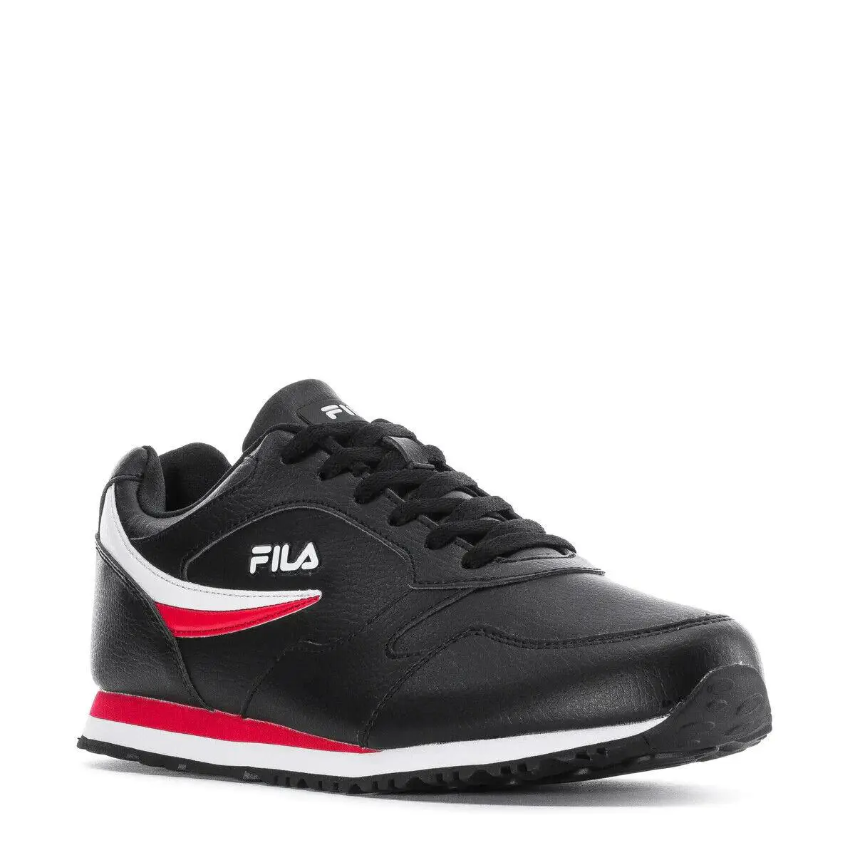 Fila Classico 18 Low Lace-up Trainers Sneakers Men Shoes Black/red Size 11.5