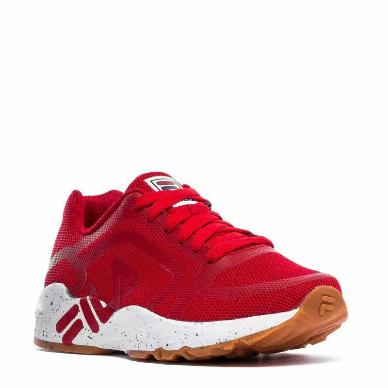 Fila Mindbender Low Trainers Sport Sneakers Women Shoes Red/white/gum Size 6