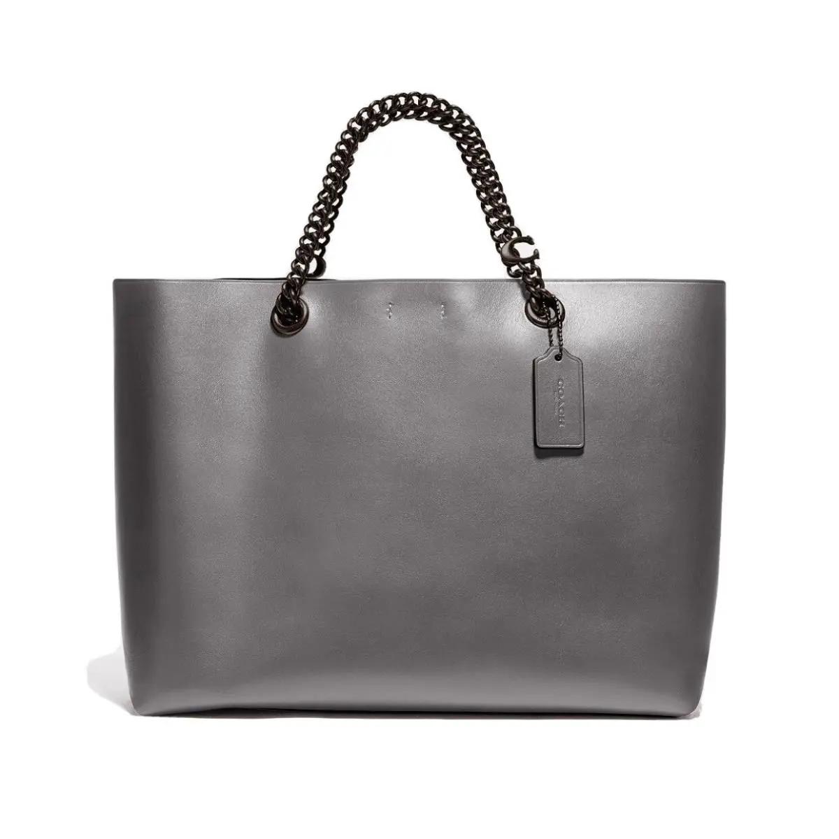 78218 Signature Chain Central Tote V5/Heather Grey by Coach
