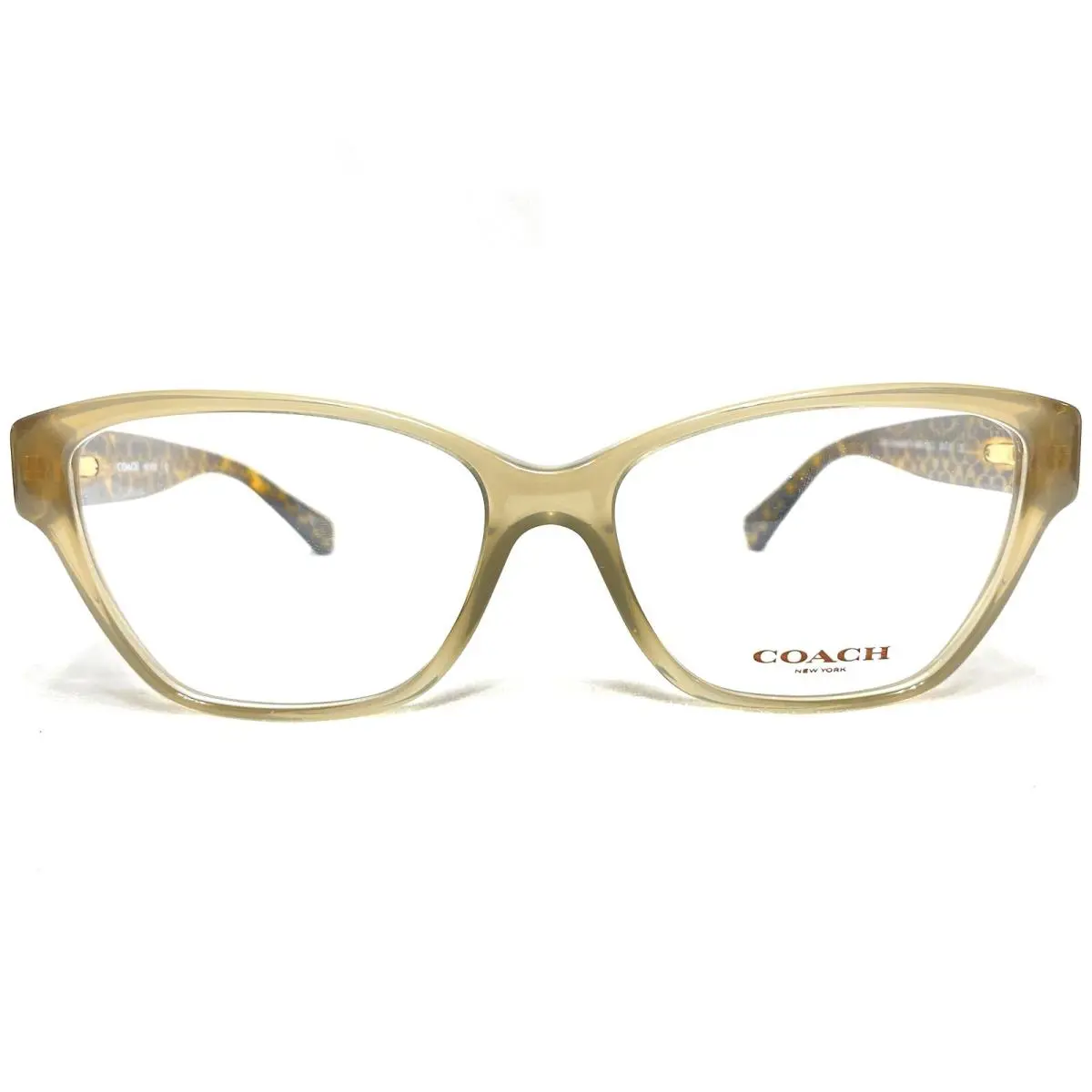 Coach HC6088 5395 Womens Olive Tortoise Square Eyeglasses Frames 54/15 135
