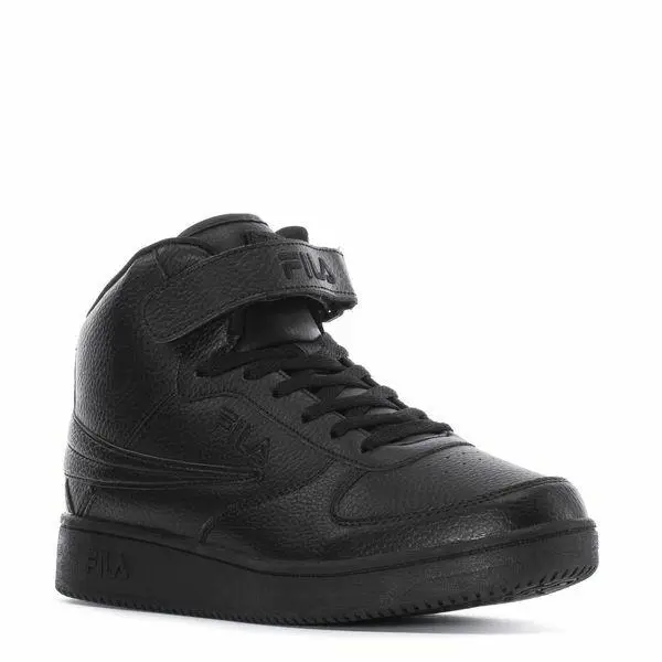 Fila A-high Leather Athletic Trainers Sport Sneakers Men Shoes Black Size 11 - BLACK - 1CM00540-001