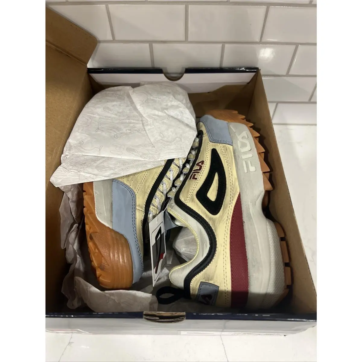 Fila shoes - Fila Disruptor 2 Premium - Disruptor Premium - 1FM00452-232 - Beige 2