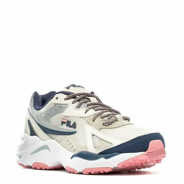 Fila Dope Flow Low Trainers Sport Sneakers Women Shoes Grey/blue Size 7.5