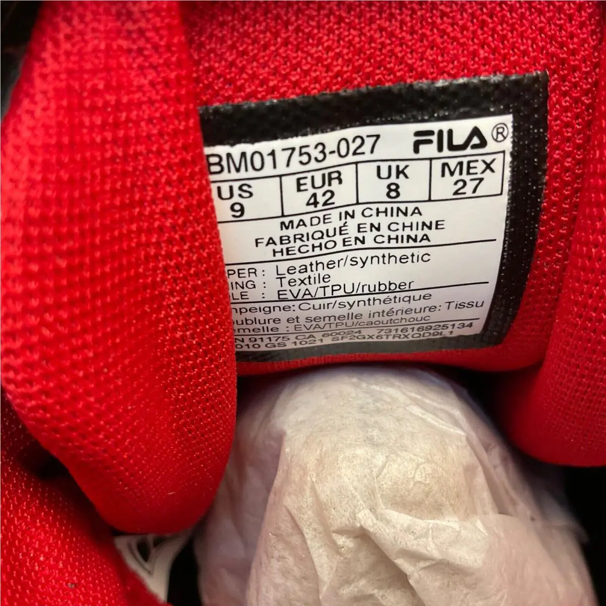 Fila shoes - Grant Hill 2 - Grant Hill - 1BM01753-027 - Black/Multi (UPC: 731616925134) 6