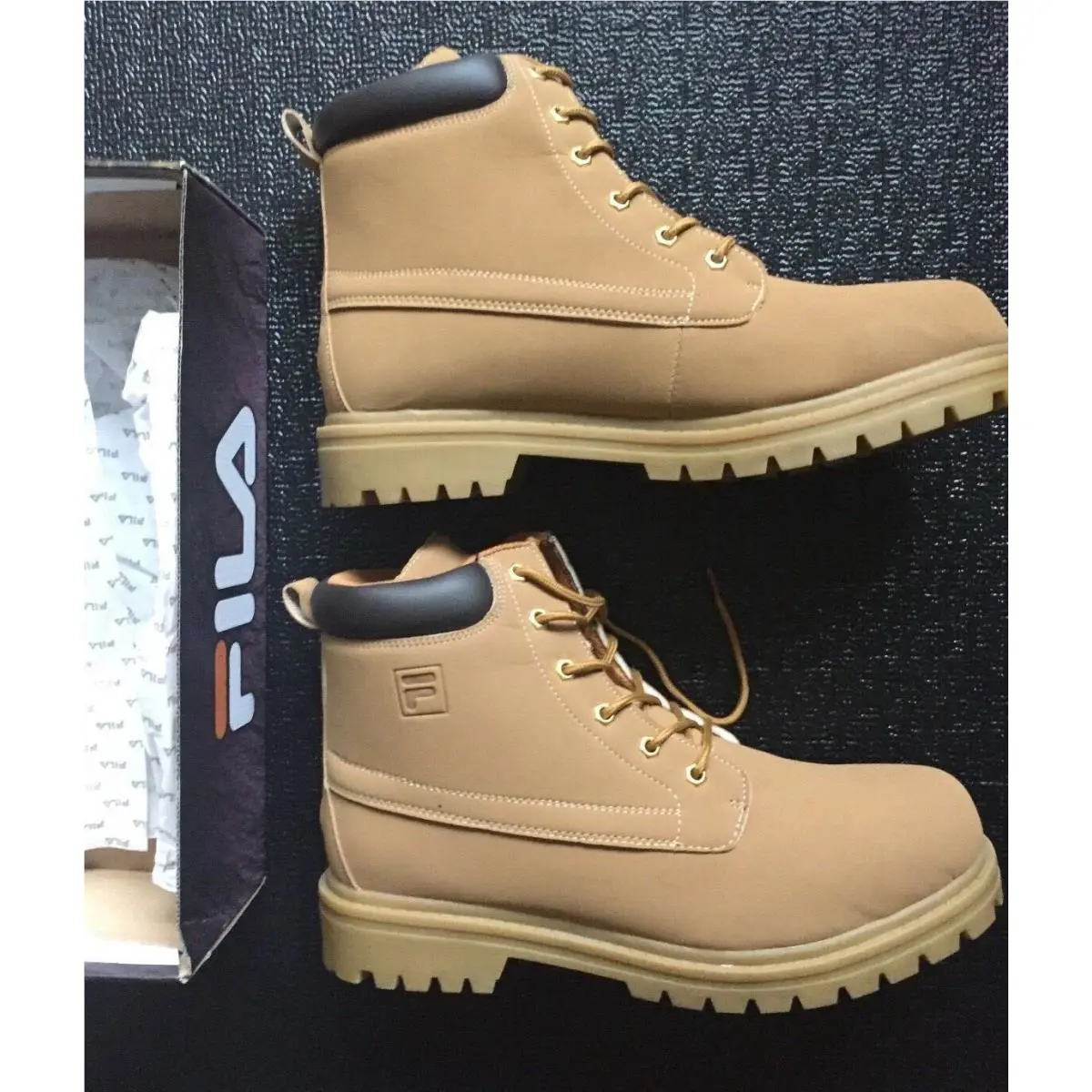 Fila shoes - FILA EDGEWATER 12  (Men’s Size 13) - Wheat/Gum (UPC: 731616002590) 10