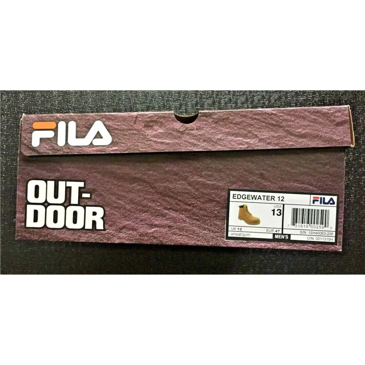 Fila shoes - FILA EDGEWATER 12  (Men’s Size 13) - Wheat/Gum (UPC: 731616002590) 0