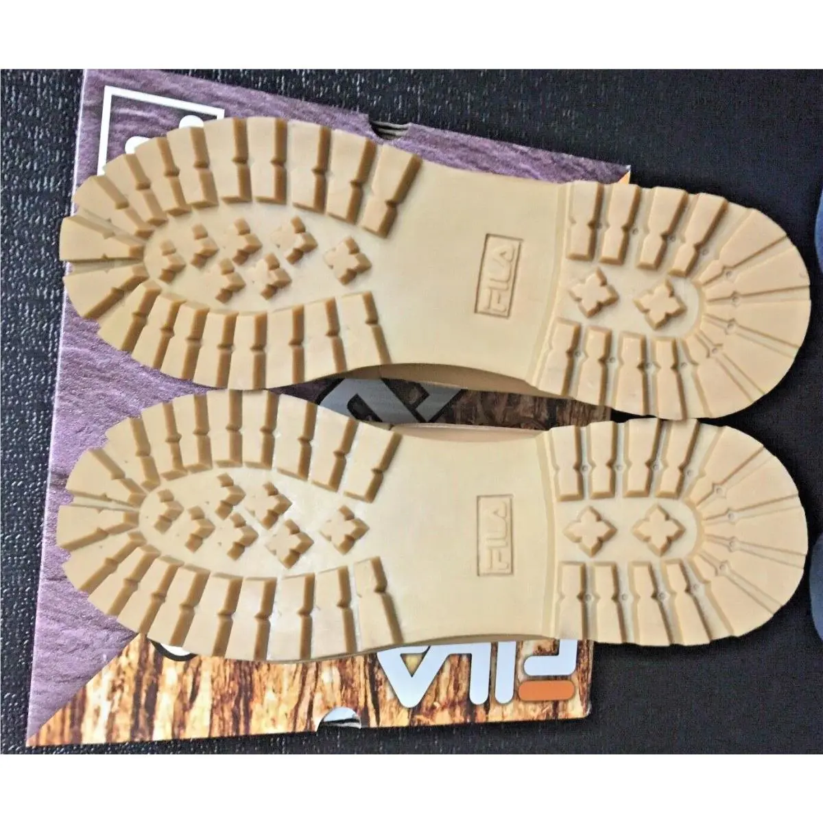 Fila shoes - FILA EDGEWATER 12  (Men’s Size 13) - Wheat/Gum (UPC: 731616002590) 3