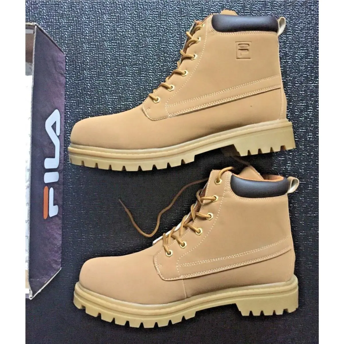 Fila shoes - FILA EDGEWATER 12  (Men’s Size 13) - Wheat/Gum (UPC: 731616002590) 6