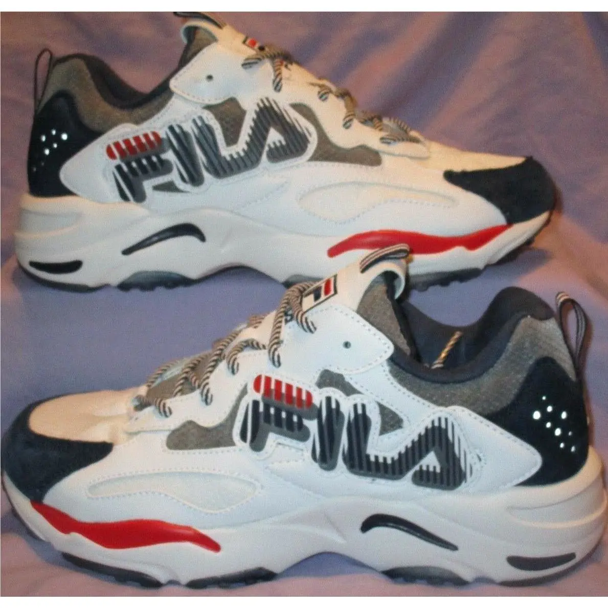 Fila shoes - white, Manufacturer: Fnvy/wht/red (UPC: 633641950740) 0