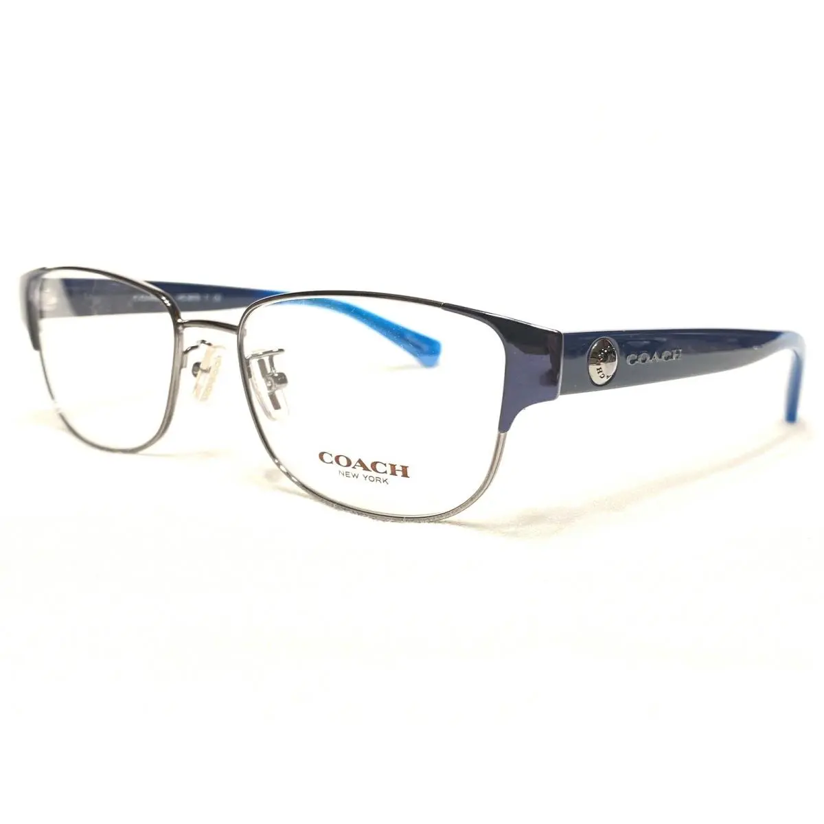 Coach HC5079 9259 Womens Navy Dark Silver Modern Eyeglasses Frames 53/16 135