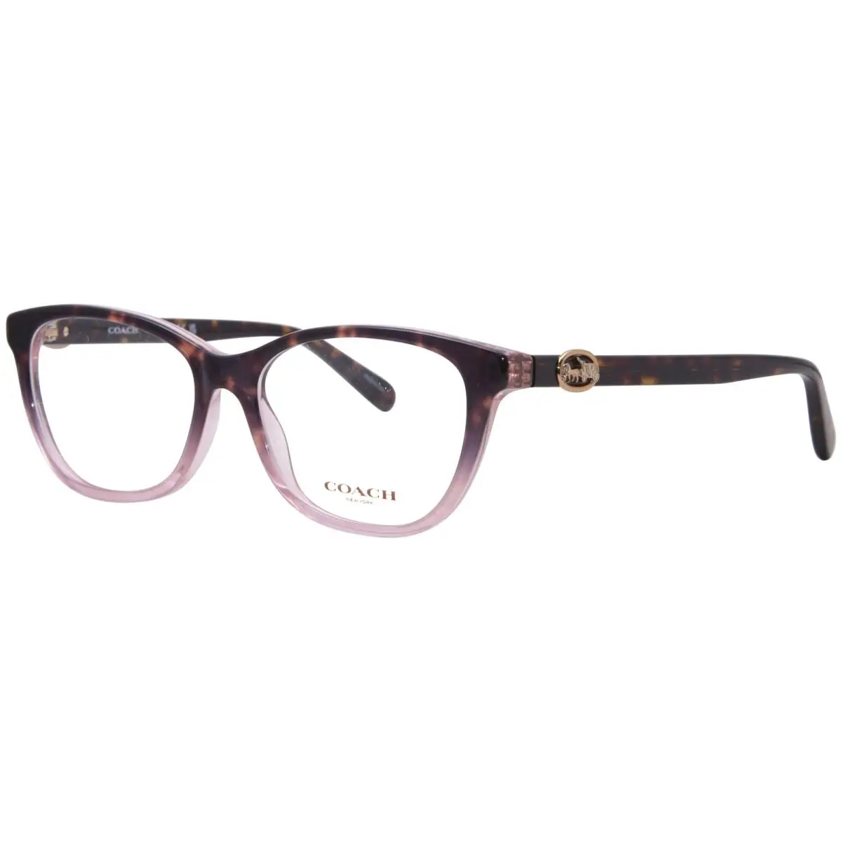 Coach HC6180 5650 Eyeglasses Frame Women`s Rose/tortoise Gradient Full Rim 54mm - Frame: Pink