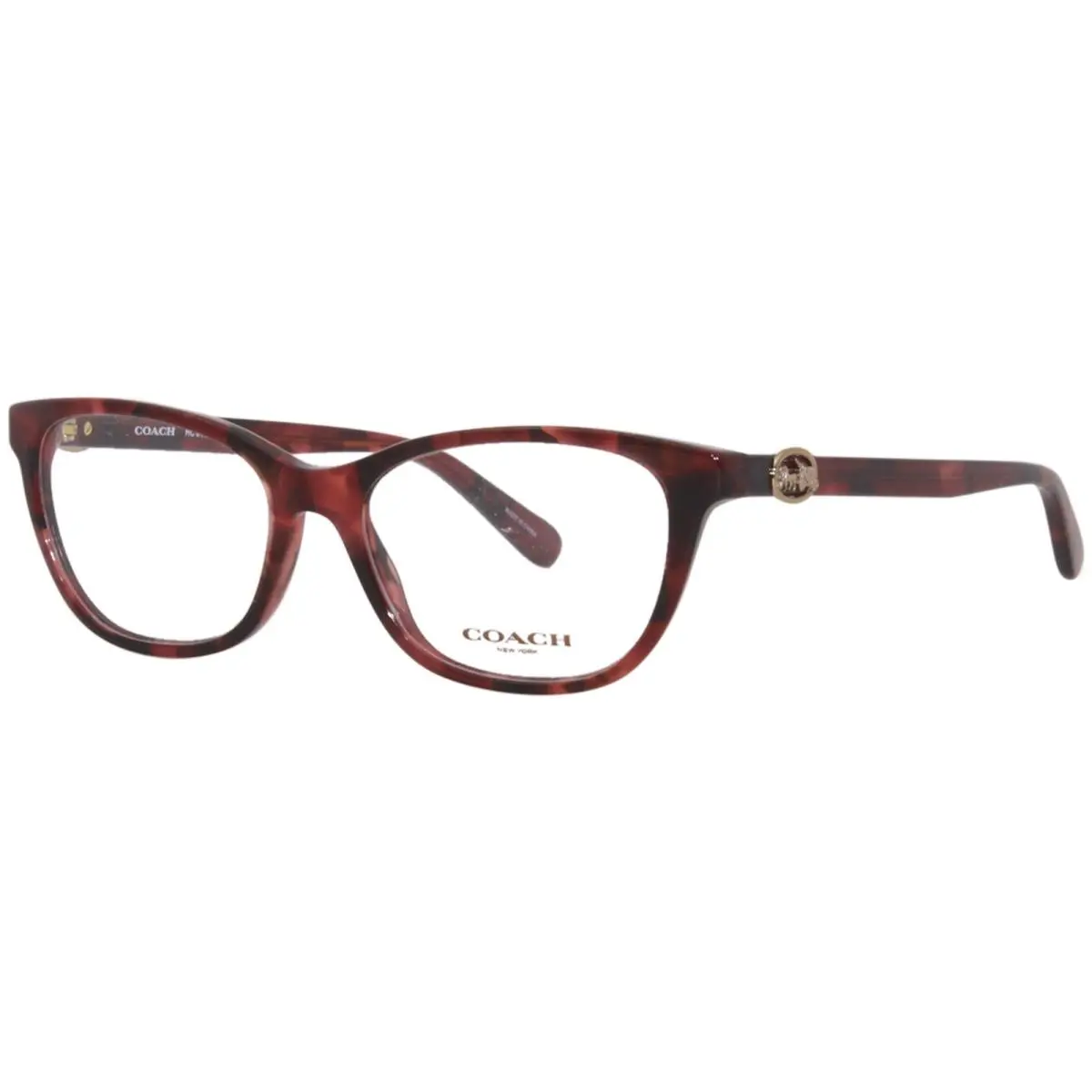 Coach HC6180 5658 Eyeglasses Frame Women`s Milky Wine Tortoise Full Rim 54mm
