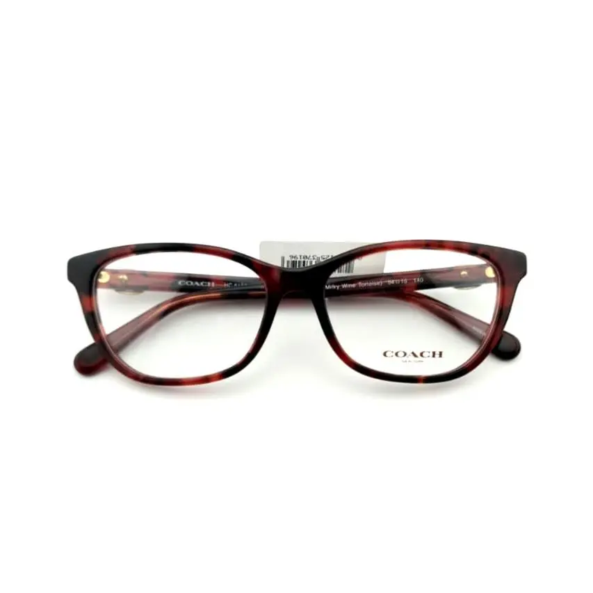 Coach HC6180 5658 Milky Wine Tortoise Unisex Eyeglasses 54-16-140 - Frame: MILKY WINE BLACK TORTOISE GOLD