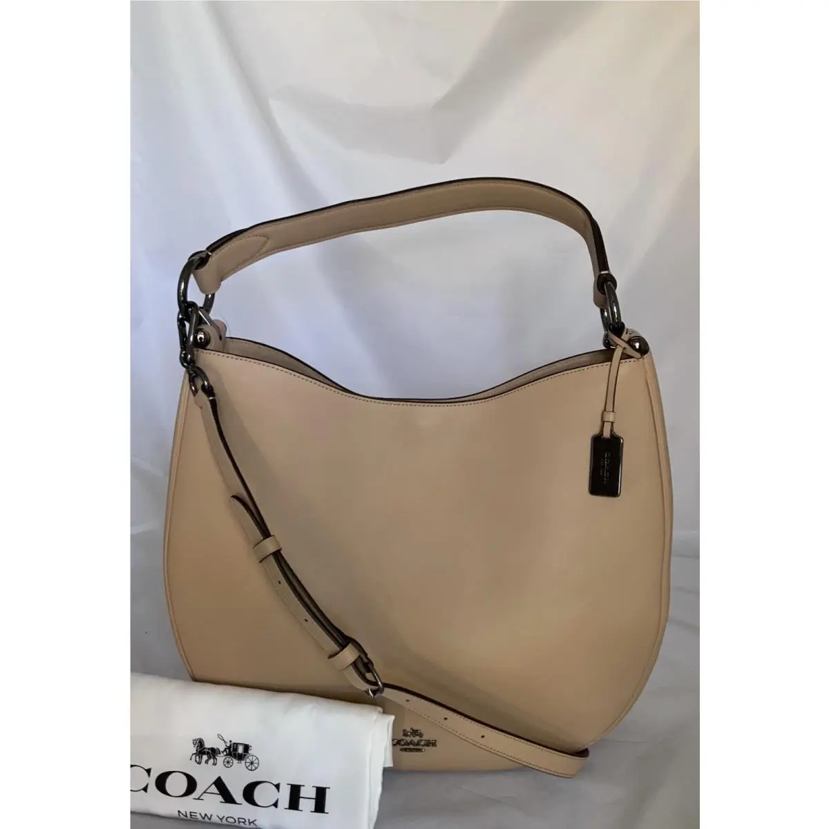 Coach F36026 Nomad Hobo Glovetanned Leather Handbag Purse Dk/beechwood