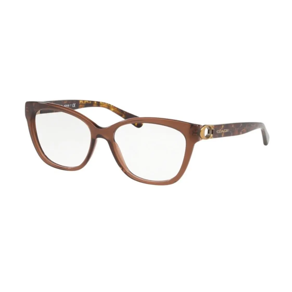 HC6120 5035 Transparent Brown 52mm Eyeglasses Optical Frame by Coach