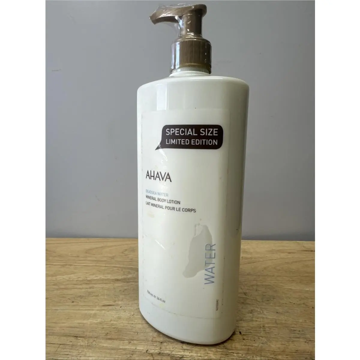 Ahava Mineral Body Lotion Triple Size 24 oz 750 ml Jumbo Size Bottle w/ Pump