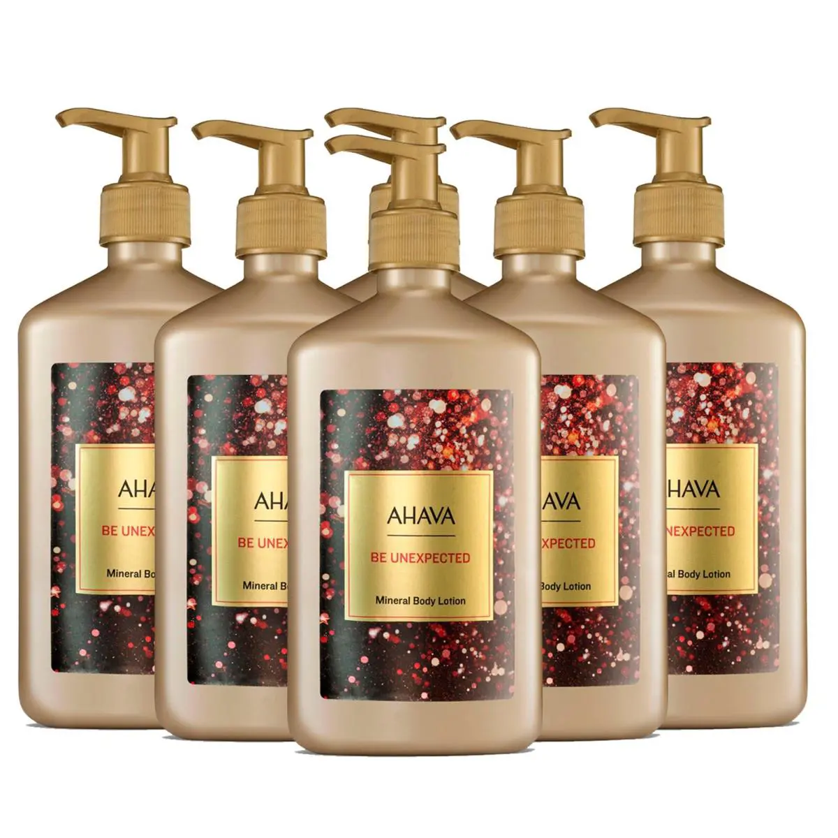 Lot of 6 Ahava Deadsea Water Mineral Body Lotion 17 oz 500 ml