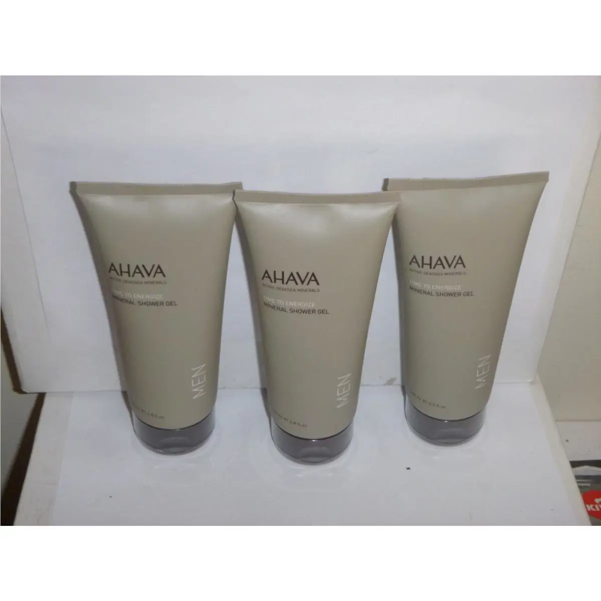 3 Pack Ahava Time To Energize Mineral Shower Gel - 6.8oz Each