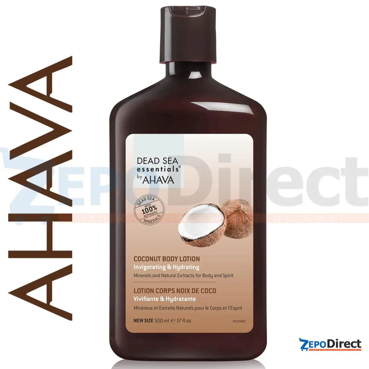 Ahava Dead Sea Essentials Coconut Body Lotion 500 ml 17 Fl. oz