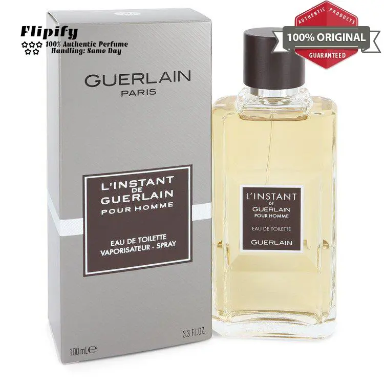 Guerlain L`instant Cologne 3.4 oz Edt Spray For Men by Guerla