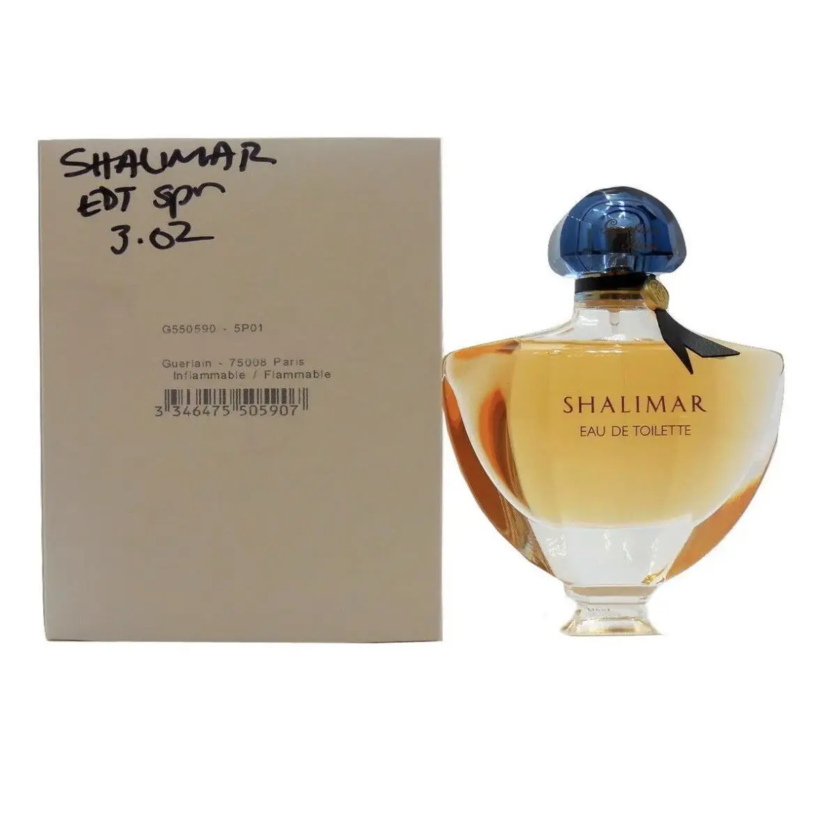 Shalimar By Guerlain Eau De Toilette Spray 3 Fl Oz 90 ML In White Tester Box