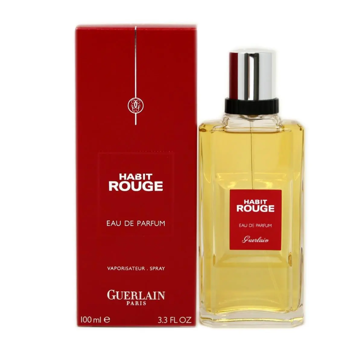 Habit Rouge Eau DE Parfum Spray 100 ML/3.3 Fl.oz by Guerlain